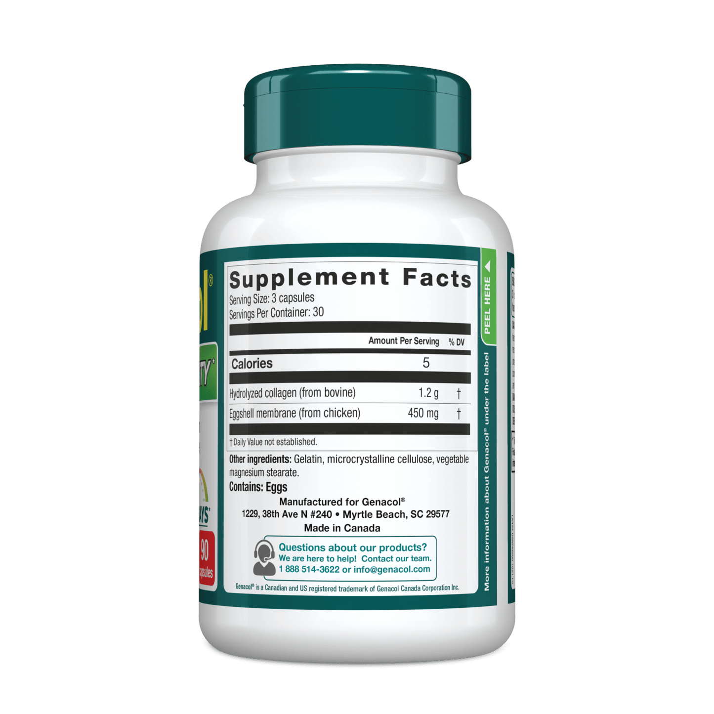 Genacol USA Joint & Mobility 90 capsules left side