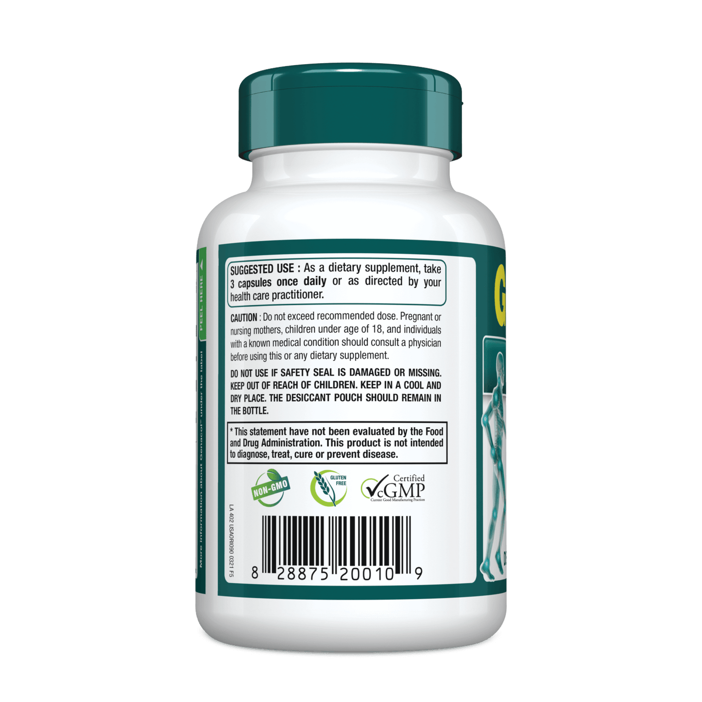 Genacol USA Original Formula 90 capsules right side