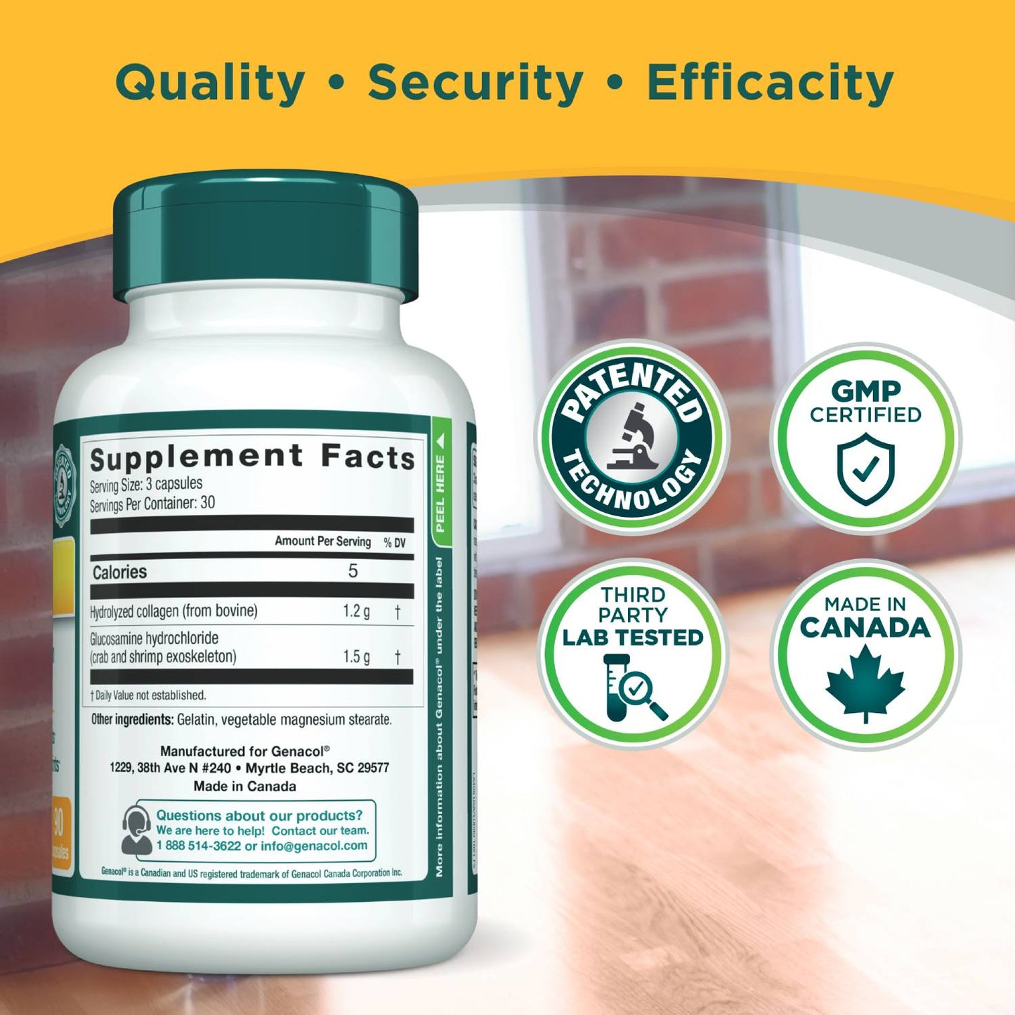 Genacol Plus certifications