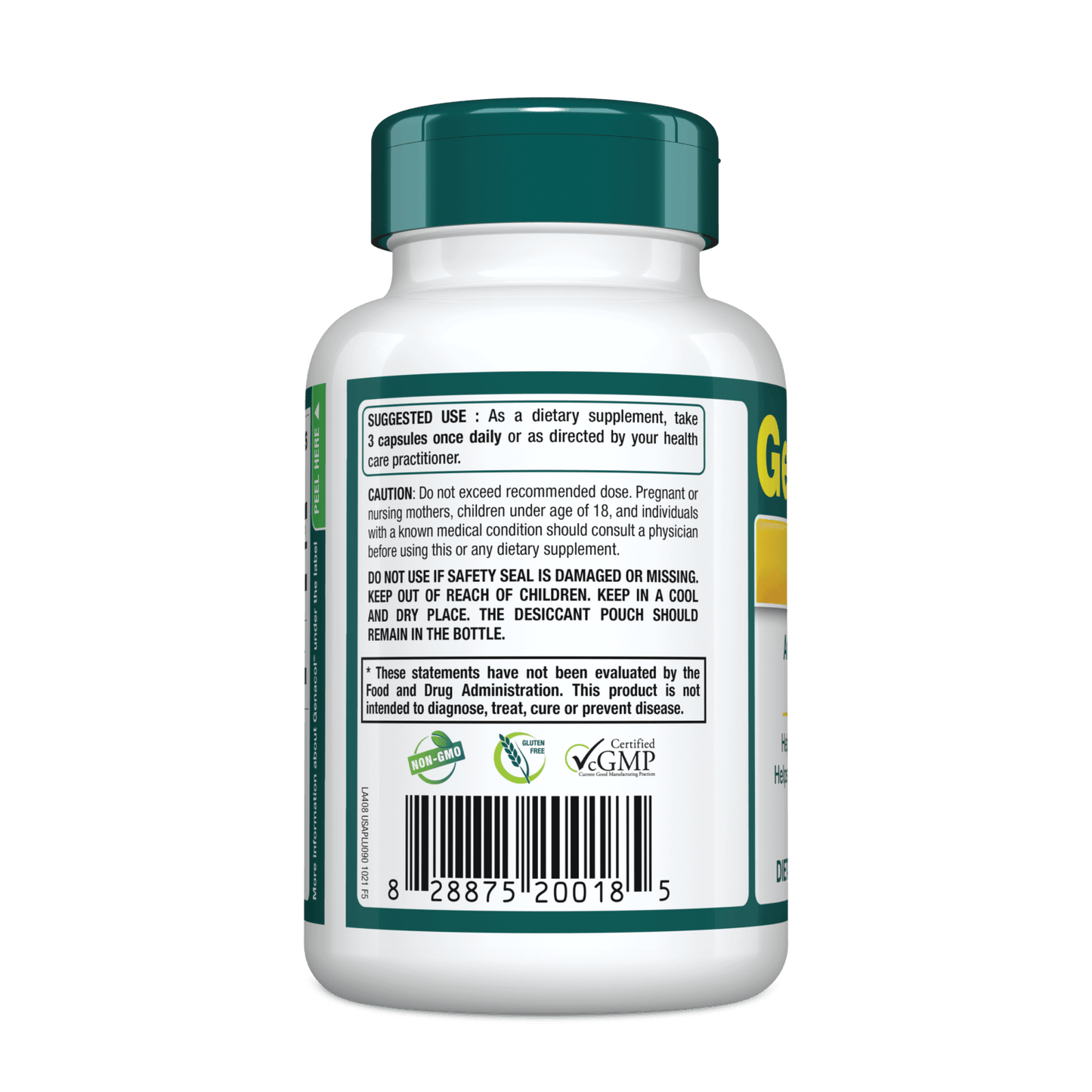Genacol USA Plus 90 capsules right side