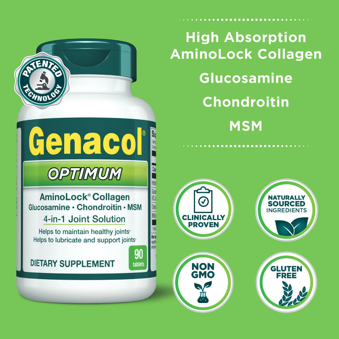 Gencol Genacol USA - Collagen Supplement for Joint Health